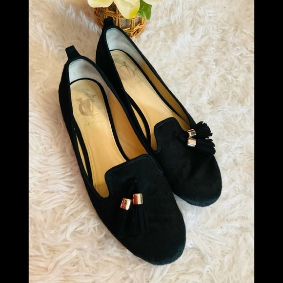 Vince Camuto Shoes - VC by Vince Camuto Black Hair Tassel Loafers Size 6 Shoes